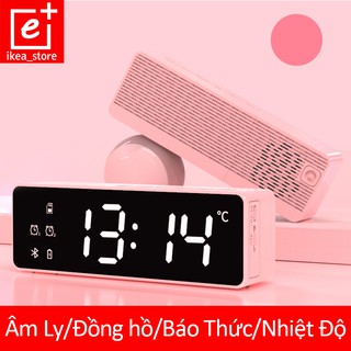 Loa bluetooth mini karaoke kiêm đồng hồ báo thức bass nhạc cực đỉnh mẫu mới rẻ nhất cho điện thoại iphone xiaomi oppo