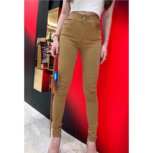 Quần Skinny Lưng Cao Siêu Co Giãn- hình thật MS041