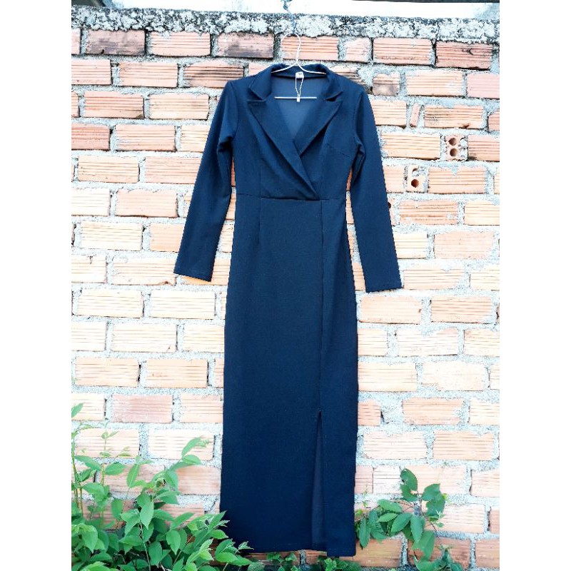 Đầm body cổ vest size S