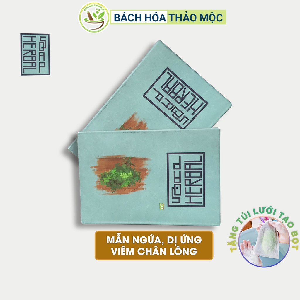 Xà Bông Sinh Dược Cao Thảo Dược Handmade 100gram Cho Da Dị Ứng Ngừa Mụn