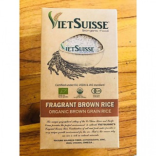 Gạo lứt hữu cơ VietSuisse 1kg