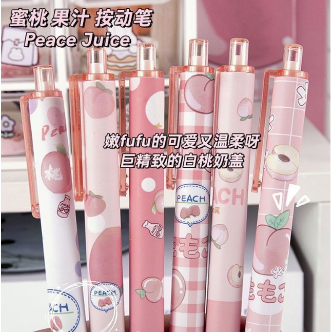 Bút Bi Mực Đen Ngòi 0.5mm Họa Tiết Hoạt Hình Dễ Thương Cho Học Sinh