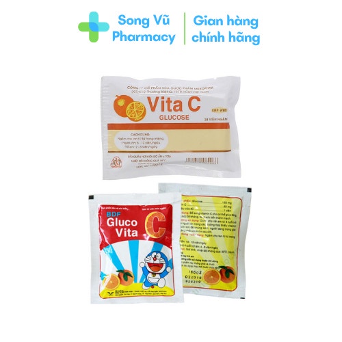 Viên ngậm vitamin C - Vita C Glucose gói 24 viên ngậm
