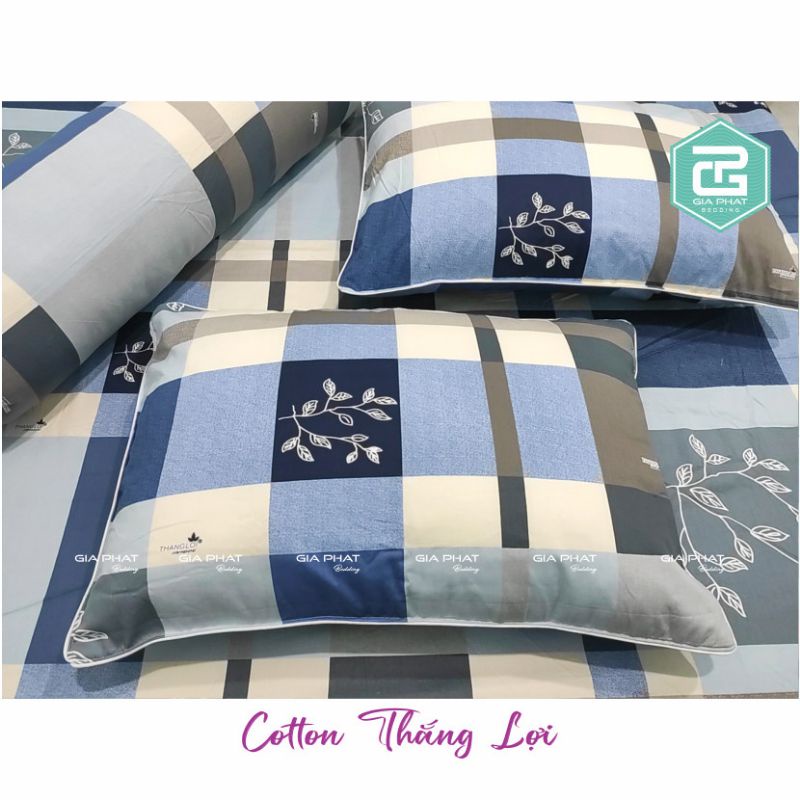 Vỏ gối 100% Cotton Thắng Lợi 40 x 60cm và 50 x 70cm