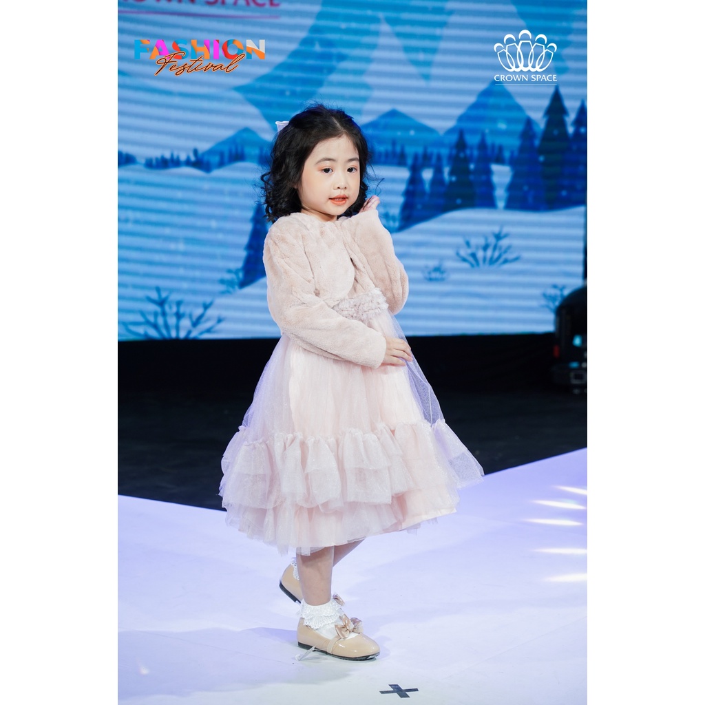 Váy Công Chúa Dành Cho Bé Gái Phiên Bản Limited Crown Kids CKGL6811906 Size 9 - 19Kg