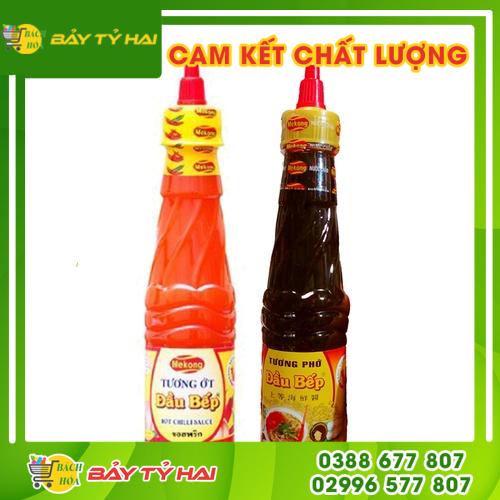 Tương ớt/tương đen Đầu Bếp Mekong chai 235g