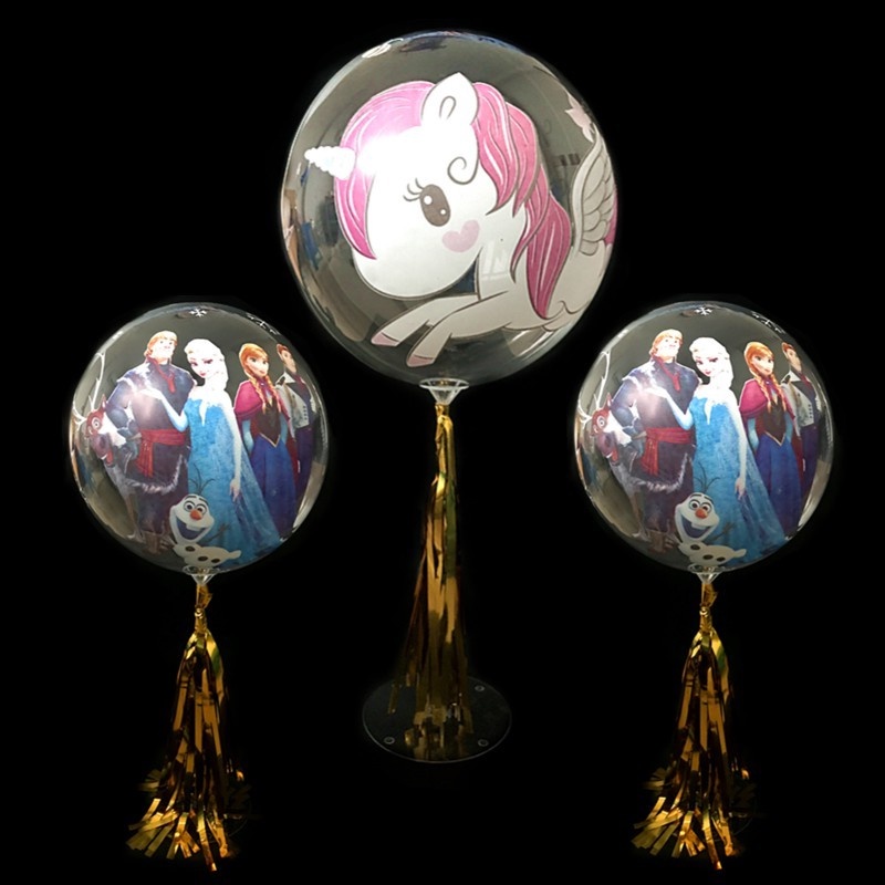 DISNEY Miếng Dán Bong Bóng Trong Suốt 20 Inch Hình Mickey / Spiderman Trang Trí Tiệc Cưới / Sinh Nhật / Lễ Tình Nhân