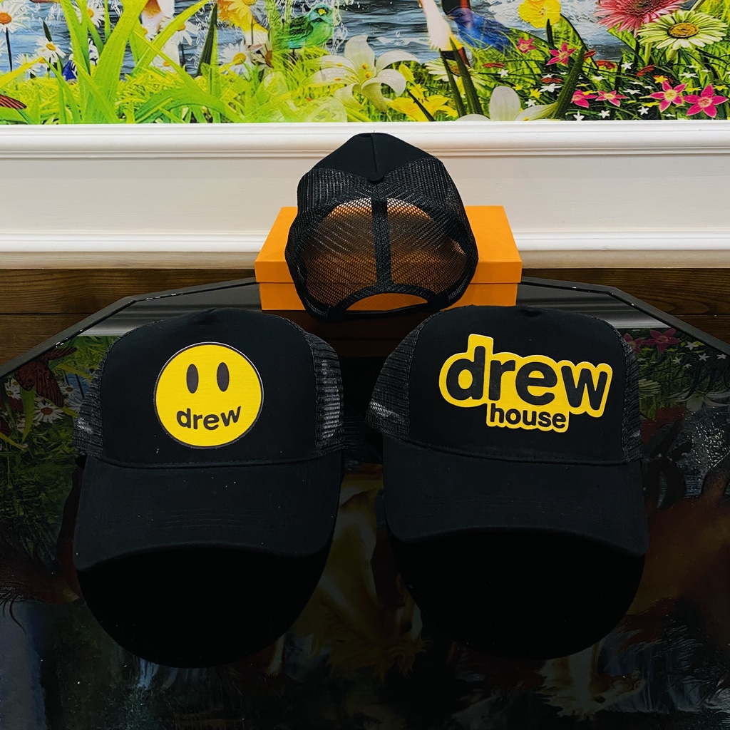 Mũ DREW, Mũ lưỡi trai phối lưới thoáng khí thời trang nam nữ unisex