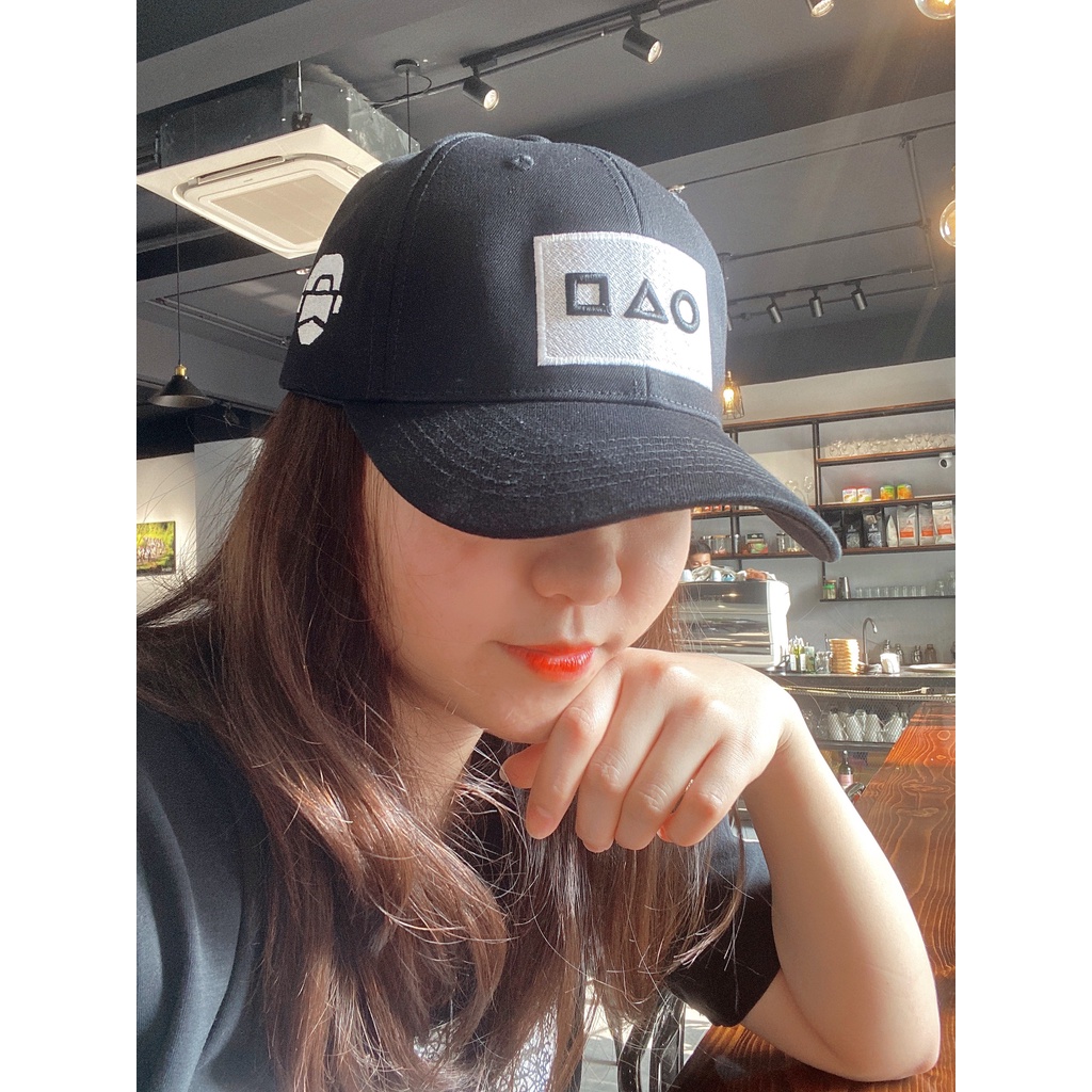 Mũ lưỡi trai - nón kết Đen Basic SquidG.Cap unisex hơi phản quang nhẹ dành cho cả nam và nữ Li'T Design