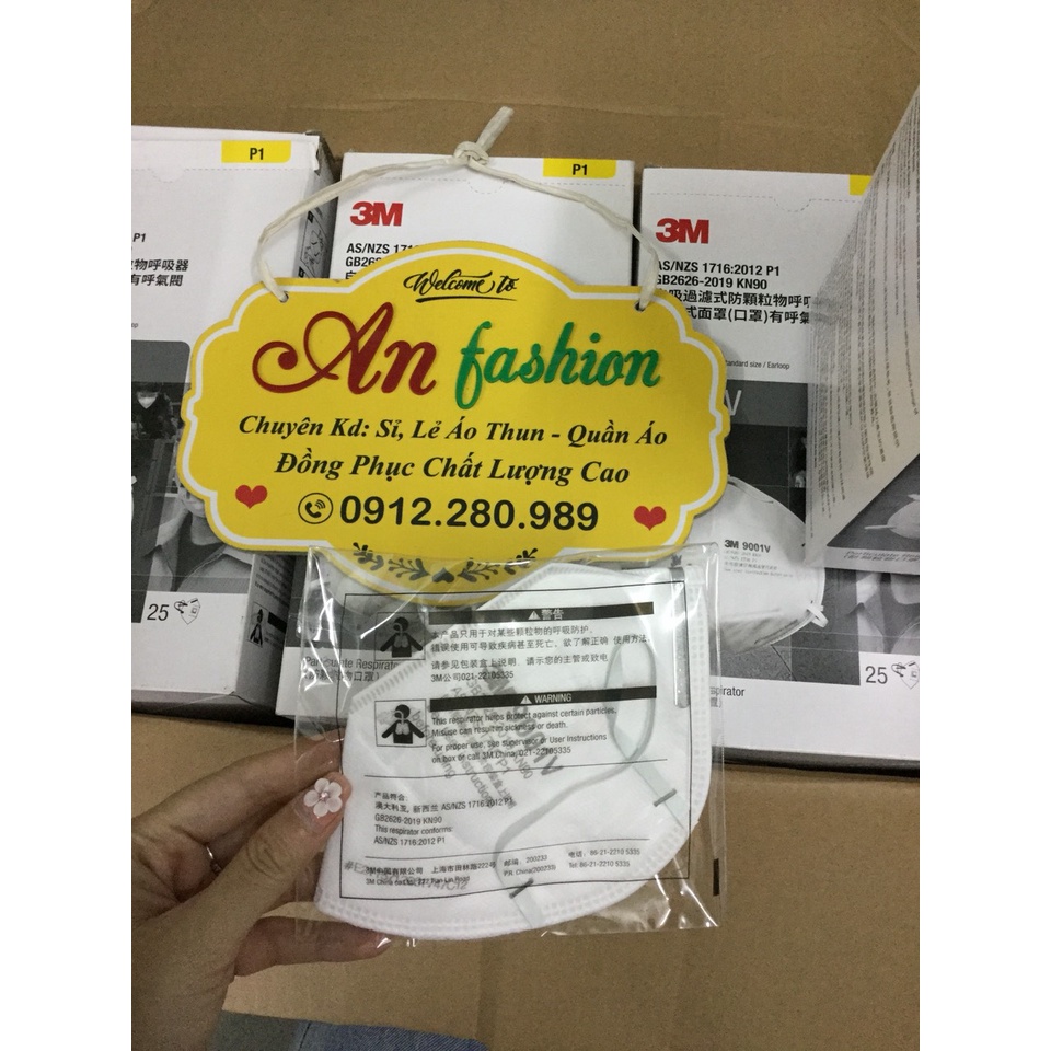 khẩu trang 3M 9001V chống độc chống bụi - 1 cái