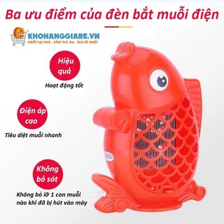 Đèn bắt muỗi hình cá nhiều màu