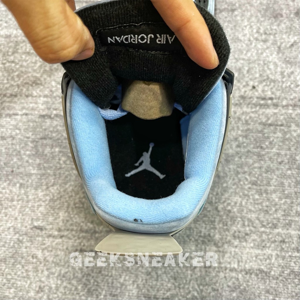 [GeekSneaker] Giày Sneaker Cổ Cao Bóng rổ - Jordan 4 Retro University Blue