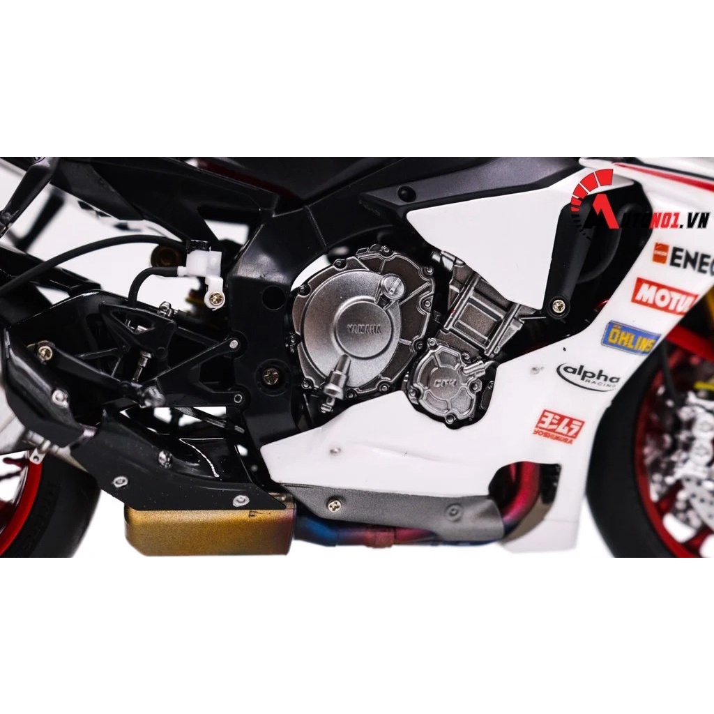 MÔ HÌNH XE YAMAHA YZF R1 RED WHITE 1:12 TAMIYA D080