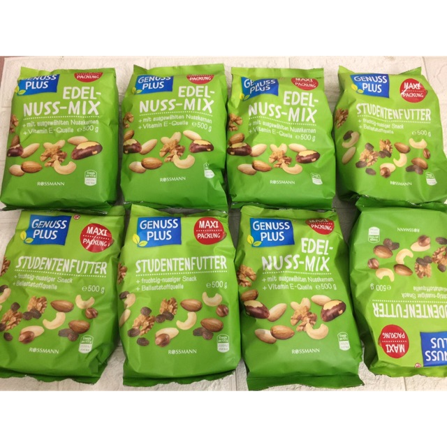 Gói hạt #mix #Genuss #Plus 500g - Xách Đức có BILL