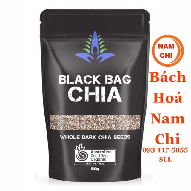 Hạt Chia Đen Black Bag Chia 500g - Hàng Úc