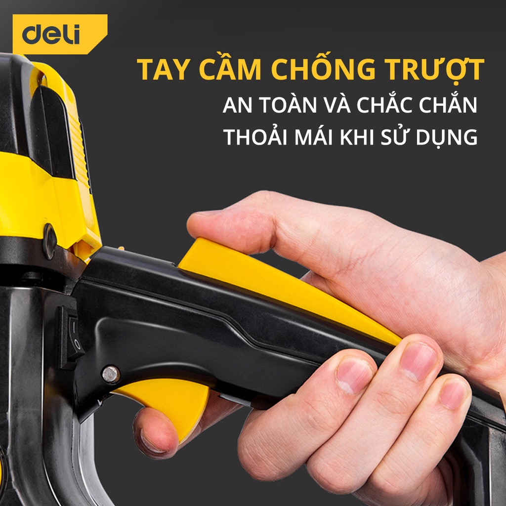 Máy Cưa Xích Deli Chính Hãng Chất Lượng Cao - Công Suất 2000W, Lưỡi Cưa 20inch Sắc Bén - Sử Dụng An Toàn - DL585020