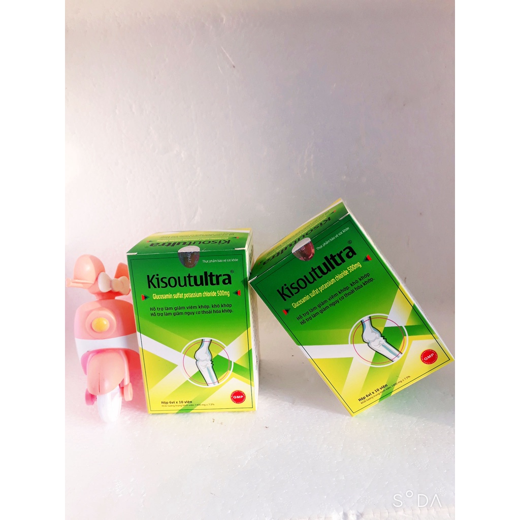 Viên dưỡng khớp glucosamine KISOUTULTRA, hỗ trợ giảm v.iêm khớp, khô khớp; hỗ trợ phục hồi mô sụn khớp bị tổn thương