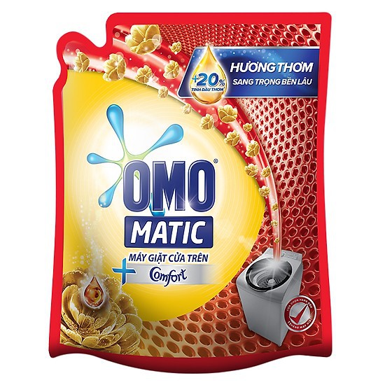 Nước giặt Omo matic Comfor tinh dầu thơm 2.3kg