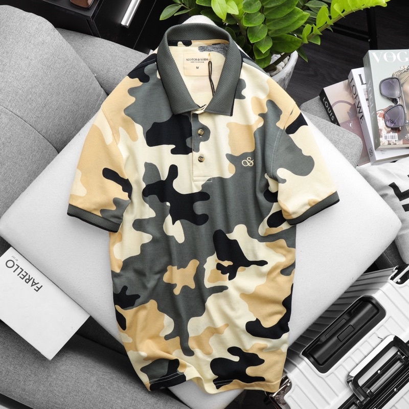 Áo thun polo camo Scotch &amp; Soda