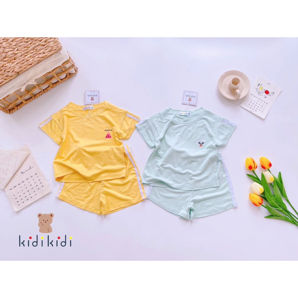 Đồ bộ cho bé thun lạnh cao cấp ❤️ freeship ❤️ bộ ngắn tay kidikidi loại 1 bé trai bé gái