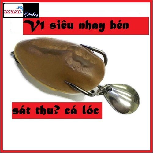 Mồi Câu Cá Lóc Frog Toon V1 Thái Lan [Made in Thái Lan] chuyên săn cá lóc -SANAMI FISHING