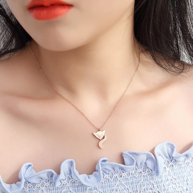 Dây chuyền titan hồ ly đuôi phun cát DTT129