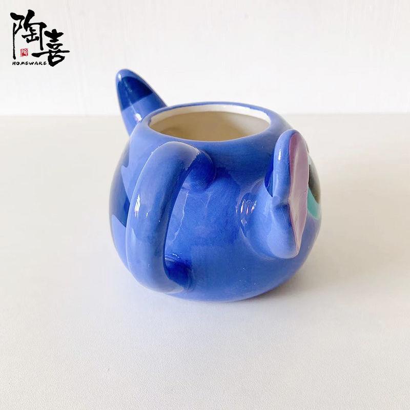 Cốc Uống Nước Bằng Sứ Hình Stitch disney Đáng Yêu