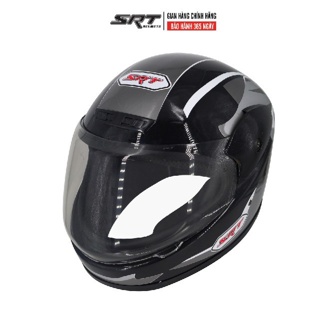 Mũ Bảo hiểm Fullface SRT - A541 Tem ADS - Màu đỏ đô (BẢO HÀNH 12 THÁNG)