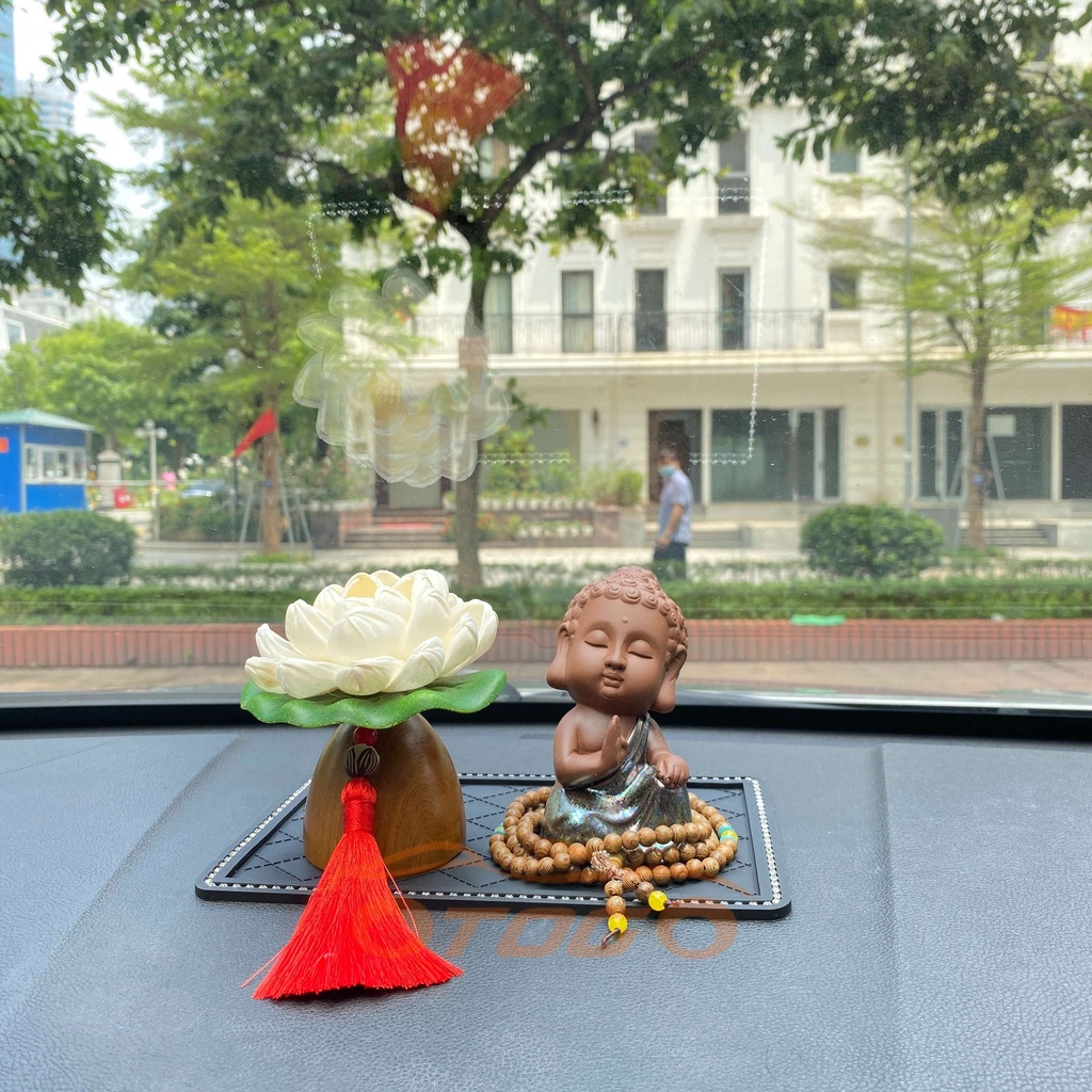 Set Tượng Phật cùng mộc liên hoa , đài sen trang trí taplo
