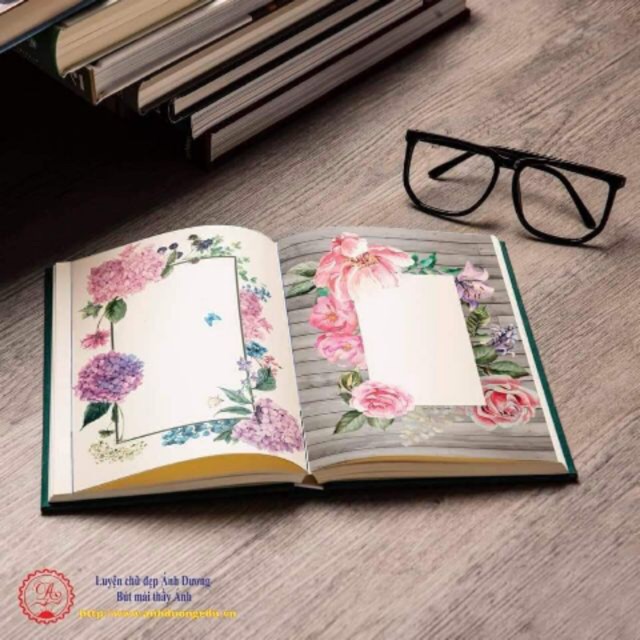 Sổ giấy hoa A5 viết là thích