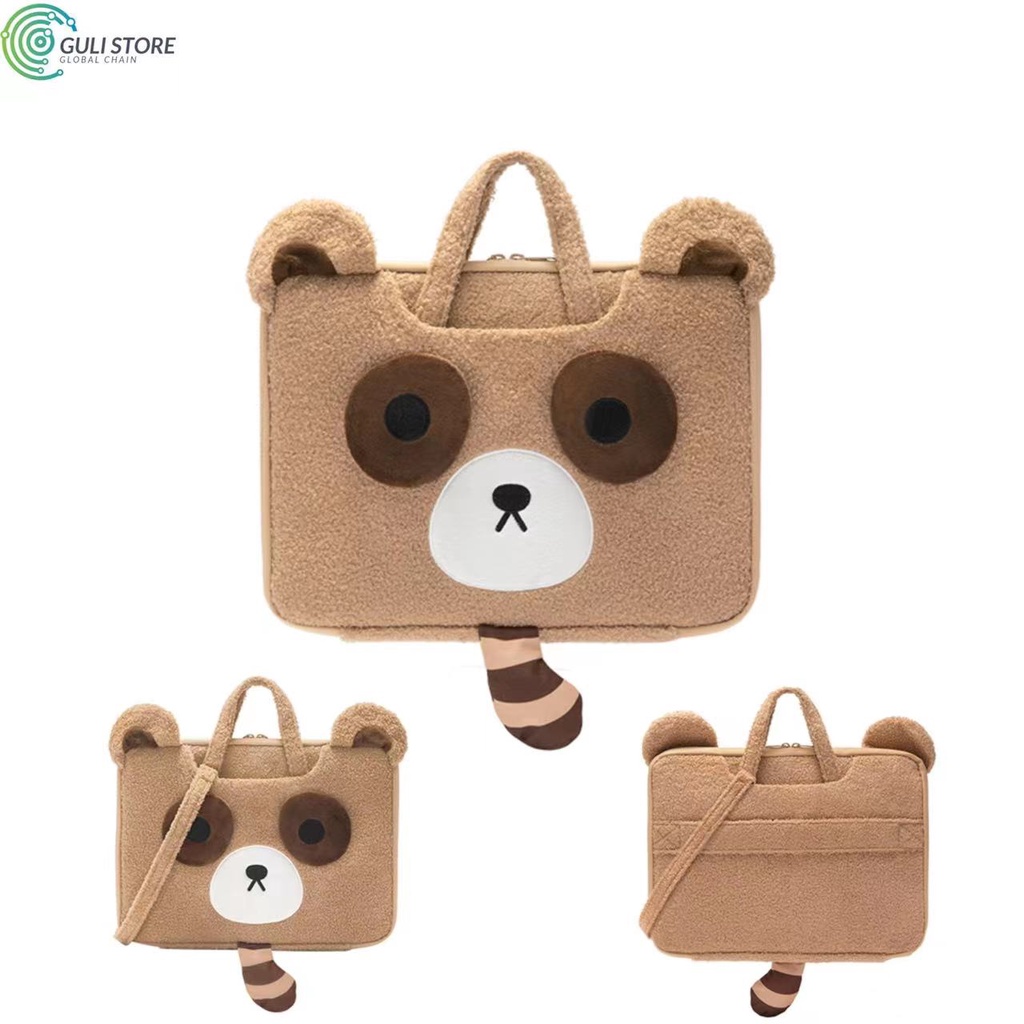 Túi đựng máy tính xách tay 13.3/ 14.1/ 15.6 inch hình gấu teddy phong cách dễ thương