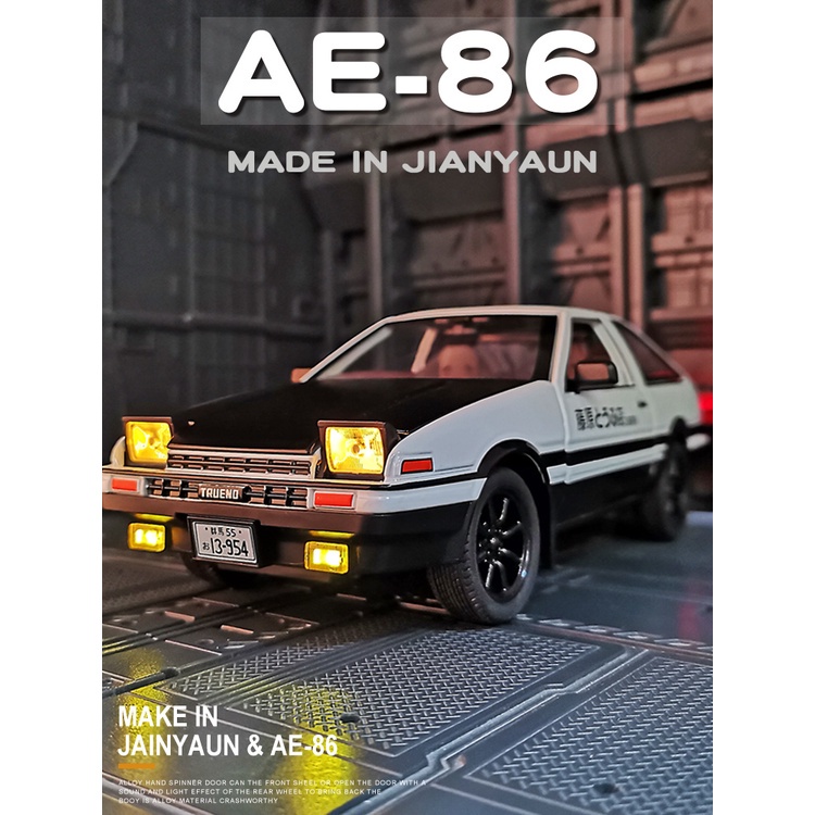 Mô Hình Xe Hơi Toyota Ae86 Tỉ Lệ 1: 20 Có Đèn Và Âm Thanh Độc Đáo