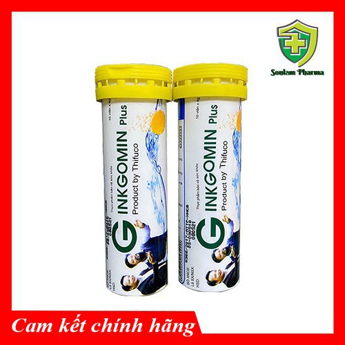 Viên bổ não Ginkgomin plus dạng sủi lọ 10 Viên