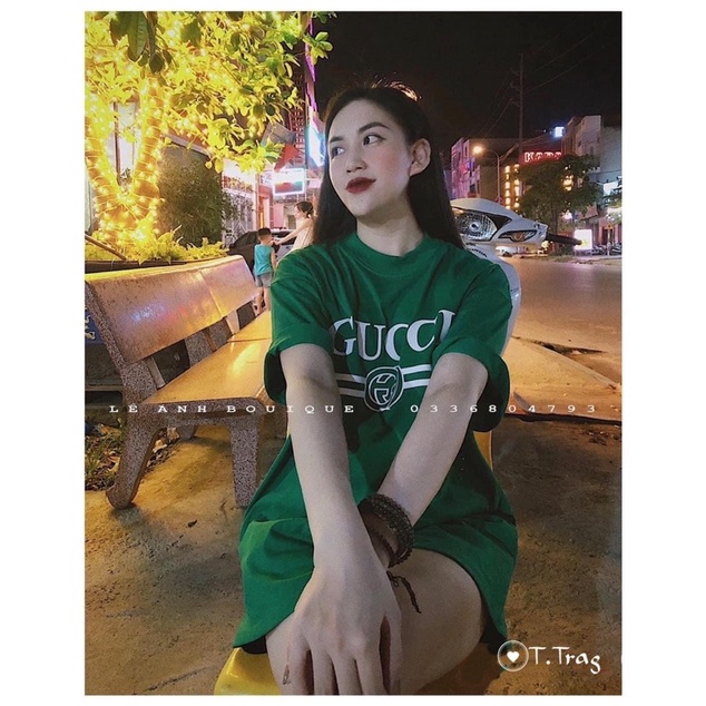 Áo phông nữ dáng dấu quần in chữ, Áo thun form rộng cổ tròn AP7931 - NhiNhi Shop