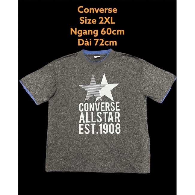 Áo thun thể thao nam bigsize hiệu Converse
