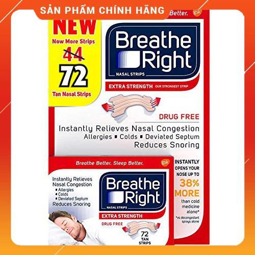 Miếng dán chống ngáy Breath Right 72 miếng