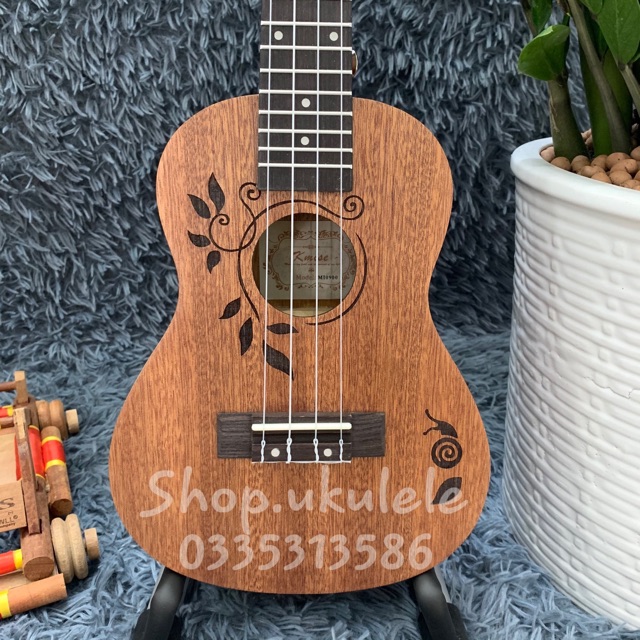 UKULELE CONCERT 23 INCH HOA LÁ