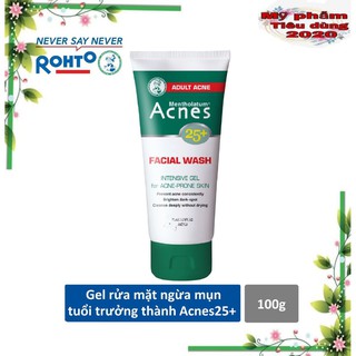 Gel rửa mặt ngăn ngừa mụn tuổi trưởng thành Acnes 25+ Facial Wash 100g