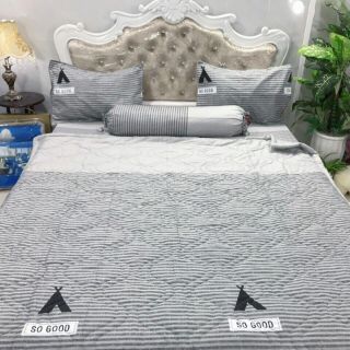 BỘ DRAP COTTON HÀN QUỐC 4 MÓN