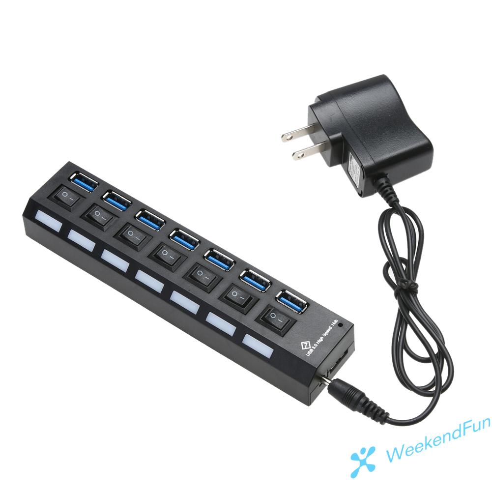 Hub Chia 7 Cổng Usb 3.0 5gbps Cho Pc