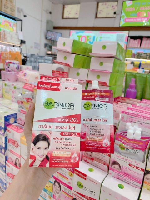 (BỘ 6 GÓI) Kem làm trắng da GARNIER Thái Lan 7ml