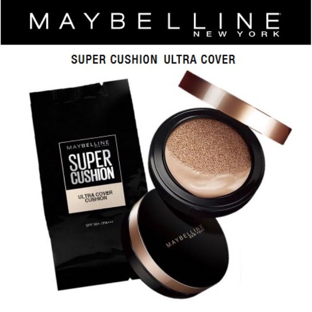 Phấn Nước Maybeline Super Cushion Nội Địa Nhật. Bản Màu Đen Hơi Bị Hiếm