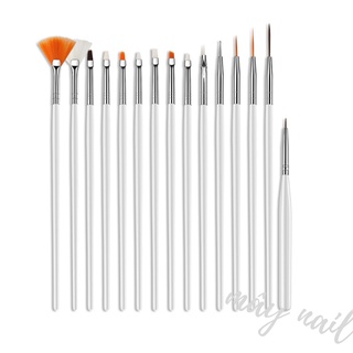 cọ vẽ móng sét 15 cây