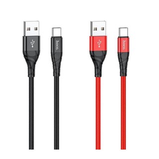 Cáp sạc nhanh 2.4A Hoco DU02 Plus chân Type-C dây bọc dù siêu bền dài 2M cho Android