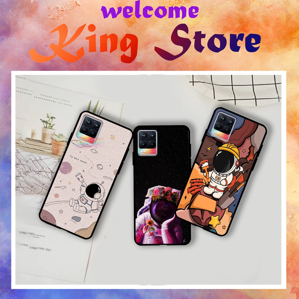 [HOT] Ốp lưng Realme 7/Realme 7i/Realme 7 Pro/Realme 8/Realme 8 Pro/Realme 9i in hình Phi hành gia siêu dễ thương