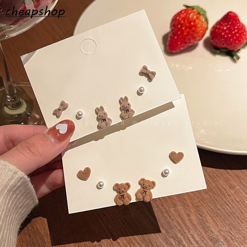 iF YOU Set 3 Khuyên Tai Bạc Kiểu Dáng Thanh Lịch