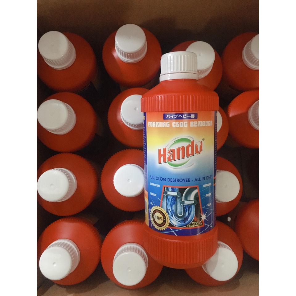 Combo 5 chai nước thông cống Hando 570ml - sản xuất tại Việt Nam