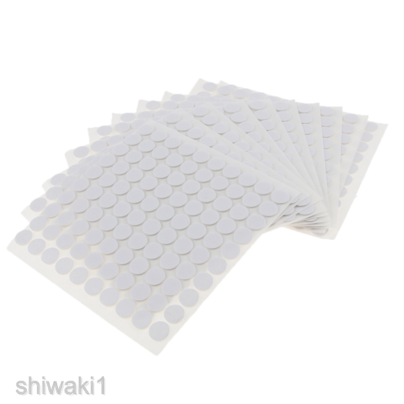 Set 1000 Miếng Băng Keo Xốp Tròn Hai Mặt Độ Bền Cao 10x1mm