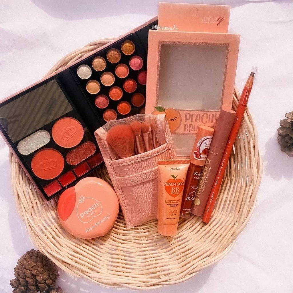 Bộ trang điểm peach ashley 11 món đầy đủ | BigBuy360 - bigbuy360.vn