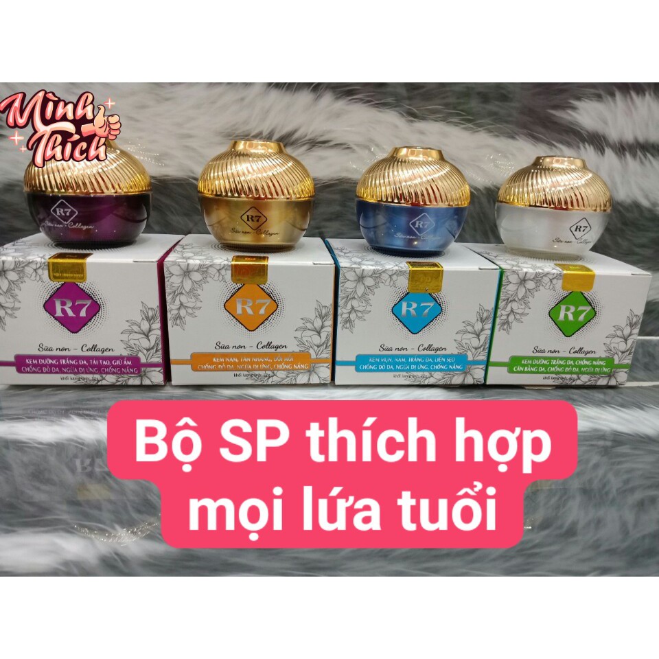 Kem giảm nám, tàn nhang,  chống nắng R7 12g